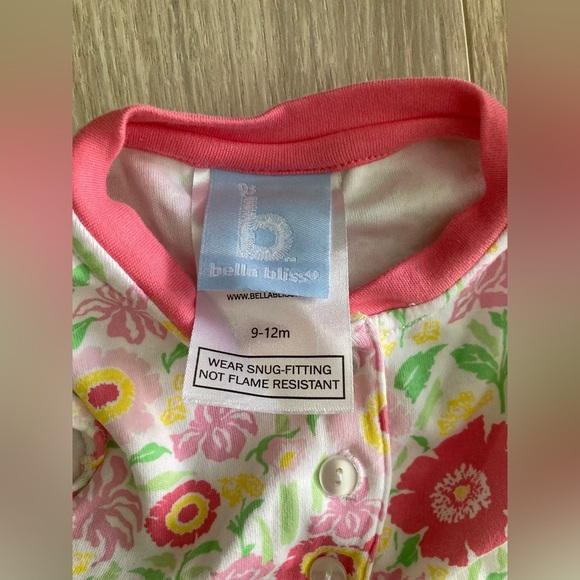 Bella Bliss Short Ruby Pima Jammies in Vintage Floral - Size 9-12 months - Picture 3 of 7